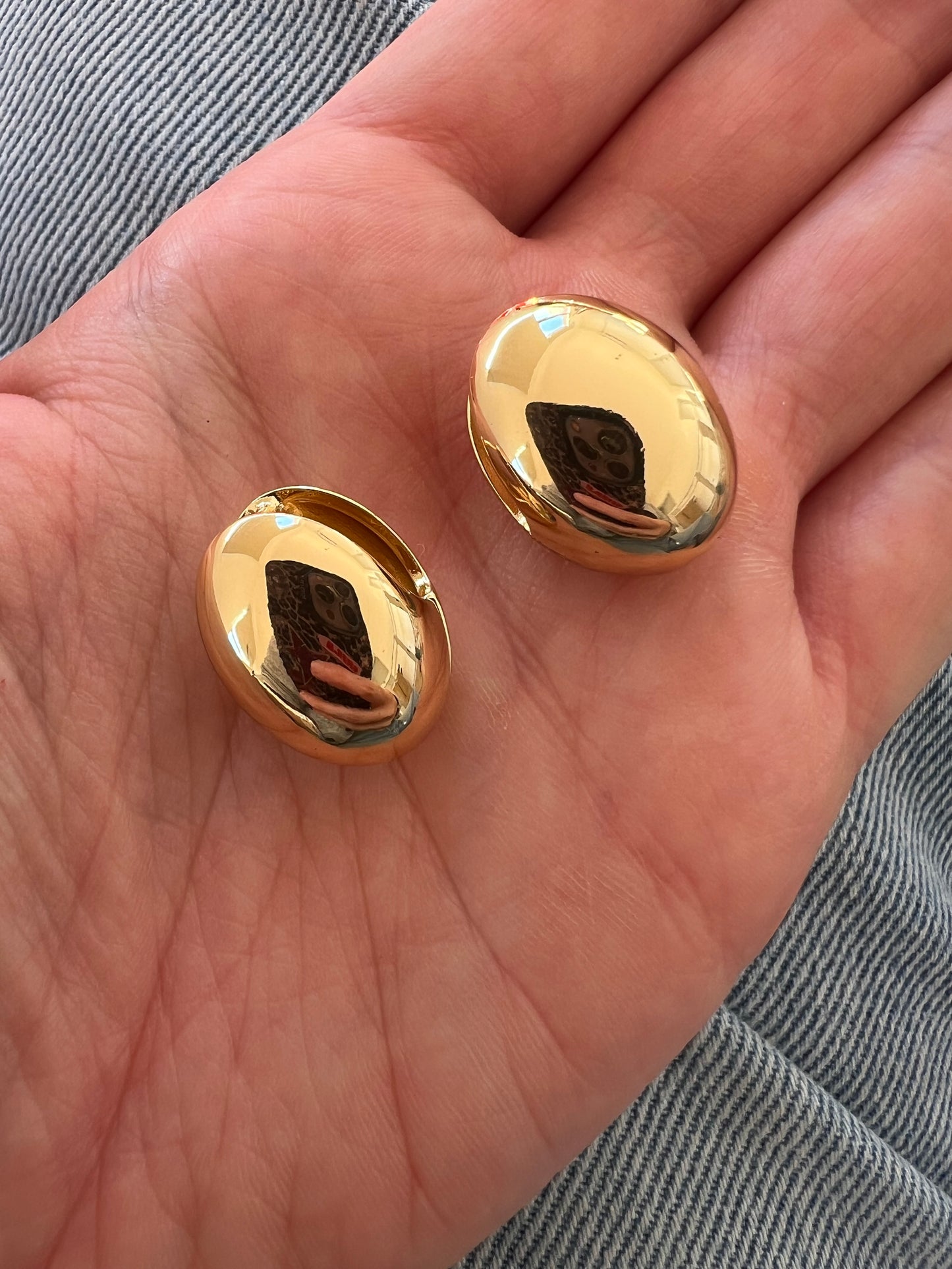 aros PEPITAS doradas