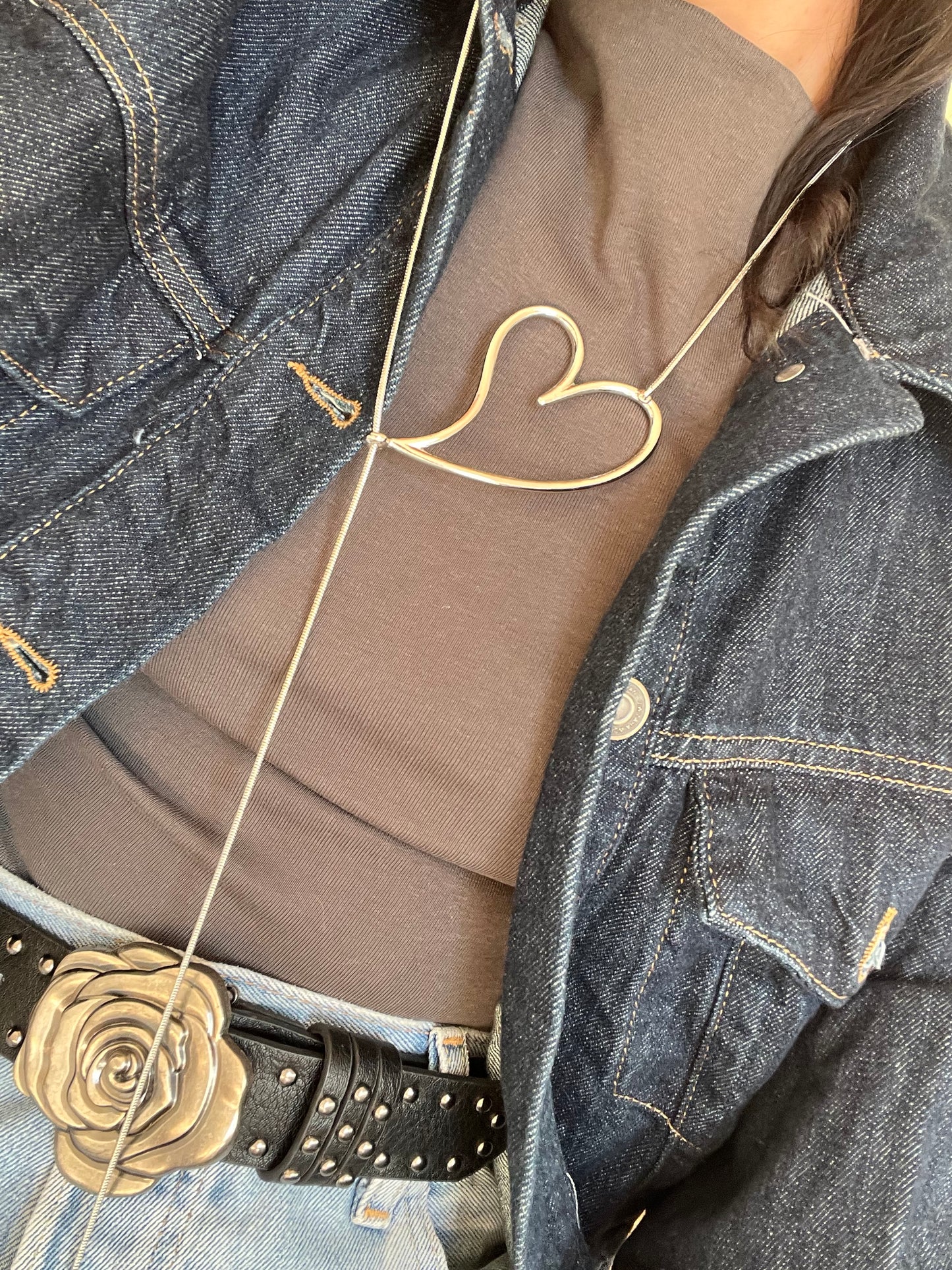 collar AMANDA plateado