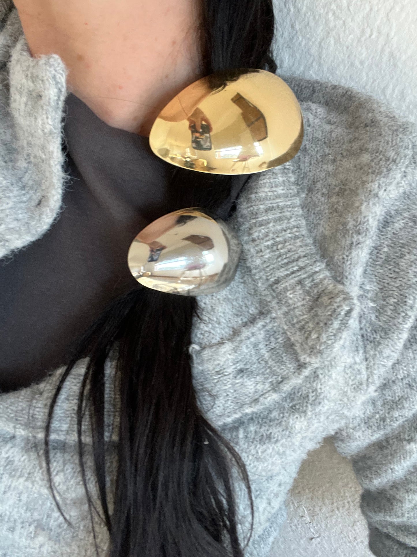 colita de pelo NINA plateado