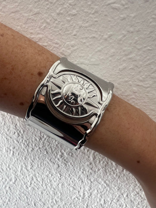 brazalete SOL plateado