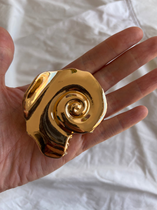 pinza CARACOLA dorada