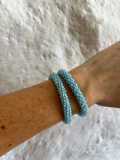 pulsera mostacillas CELESTE