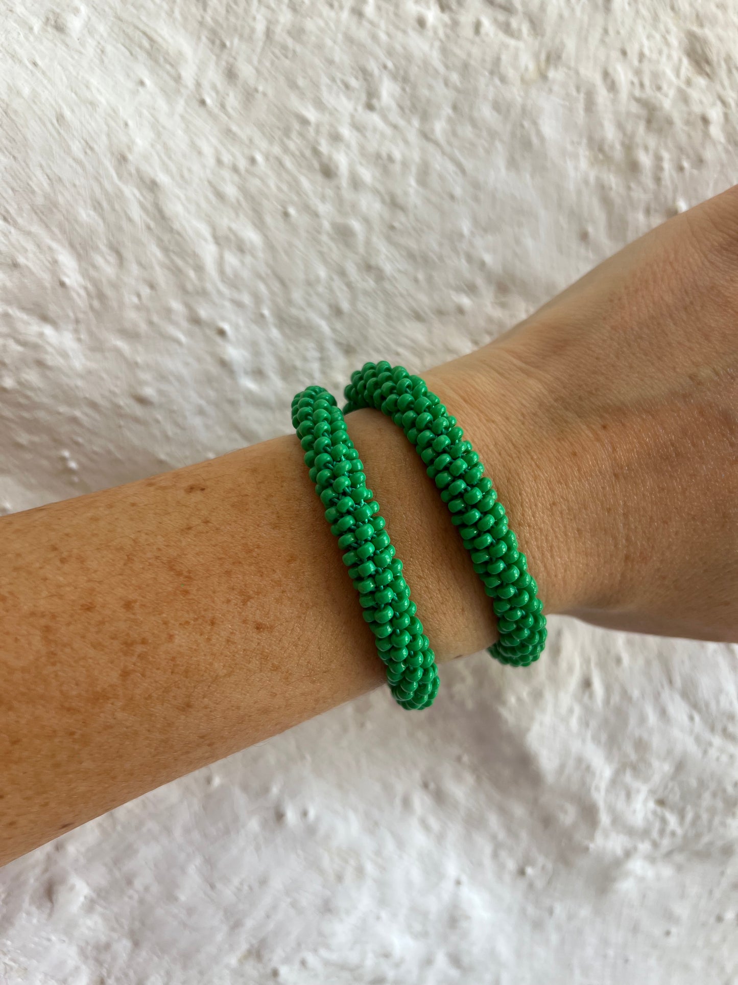 pulsera mostacillas VERDE