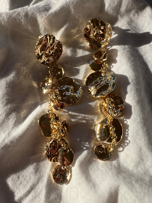 pendientes LARA dorados