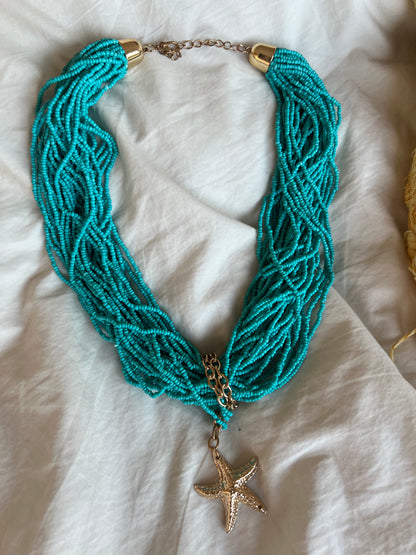 collar JUANA turquesa