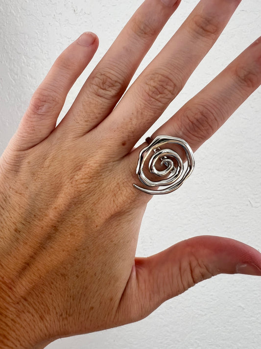 anillo BUCLE plateado