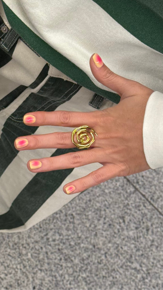 anillo BUCLE dorado